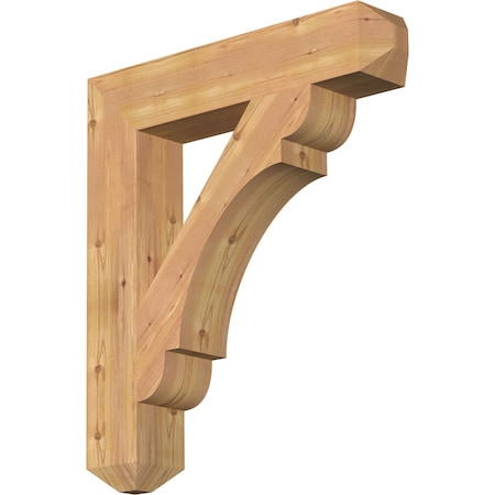 Ekena Millwork Olympic Craftsman Smooth Bracket, Western Red Cedar, 5 1/2"W x 30"D x 34"H BKT06X30X34OLY04SWR